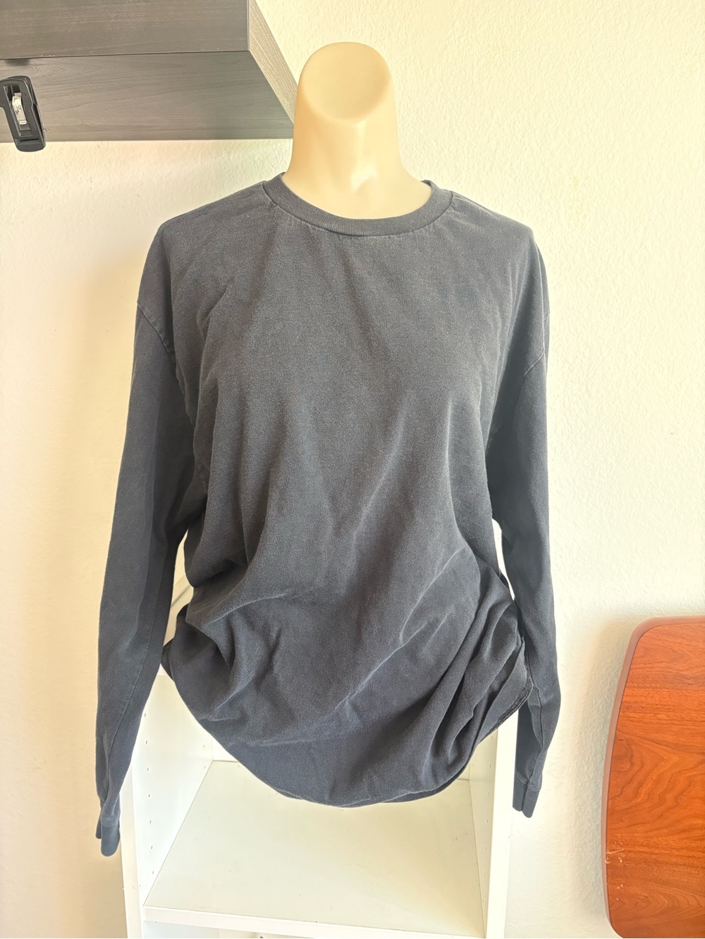 Men's SMIRNOFF Long Sleeve Crewneck Shirt - Charcoal Gray